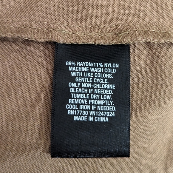 🍂 Mossimo Supply Co. Camel Color/Tan Tie Front Lightweight Cardigan Top - Picture 4 of 5